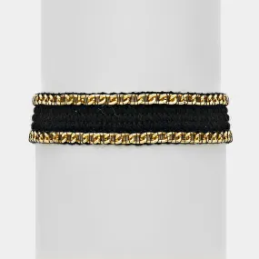 iLLASPARKZ Woven Metal Chain Bracelet