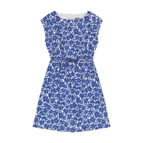 Izzy Drawstring Dress Blue Poppy