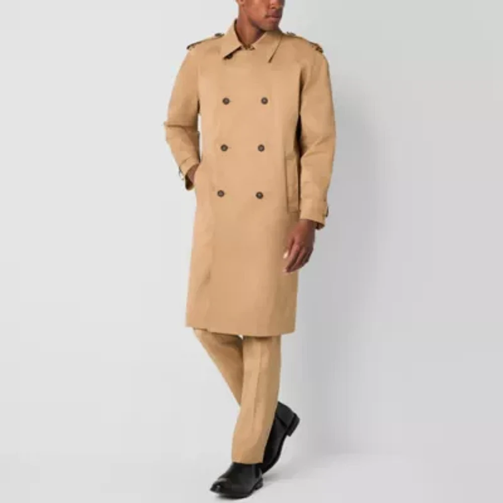 J. Ferrar Mens Midweight Trench Coat