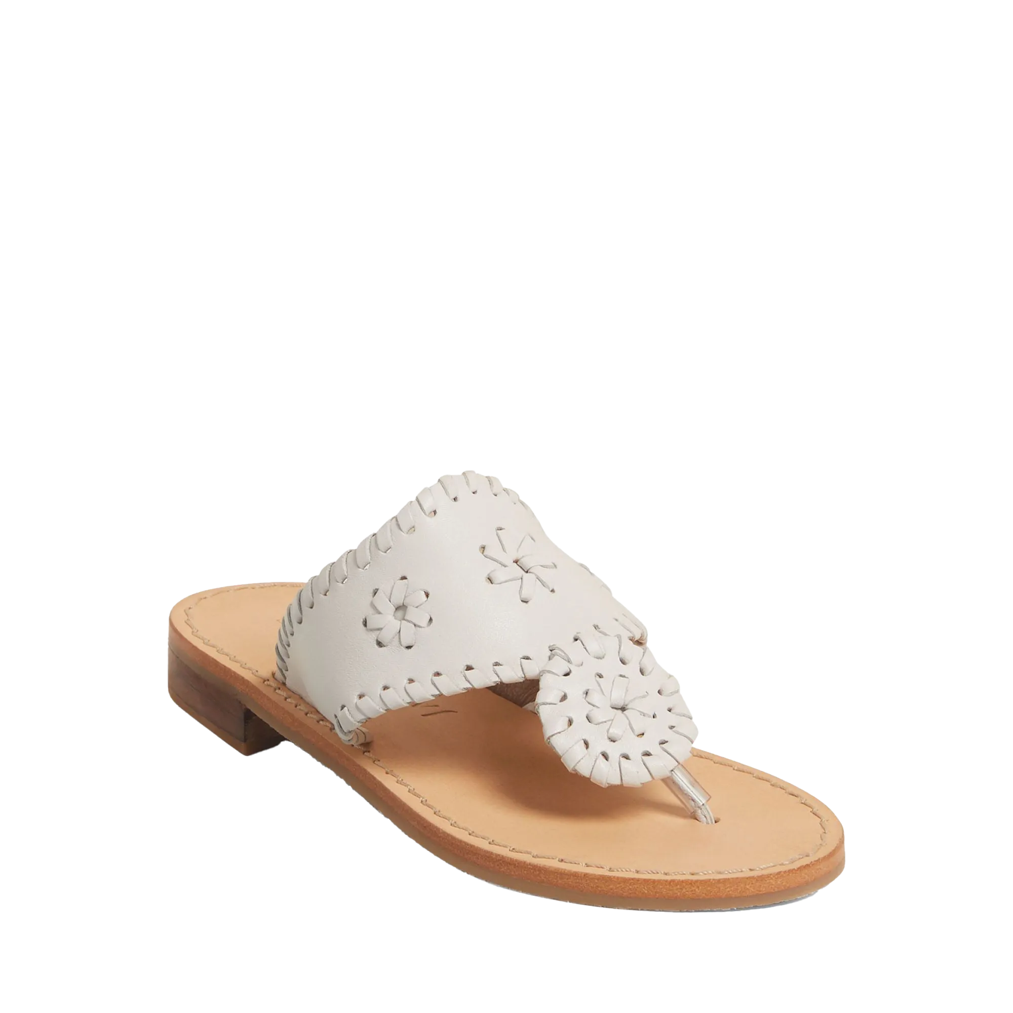 JACK ROGERS FLAT SANDAL-WHITE