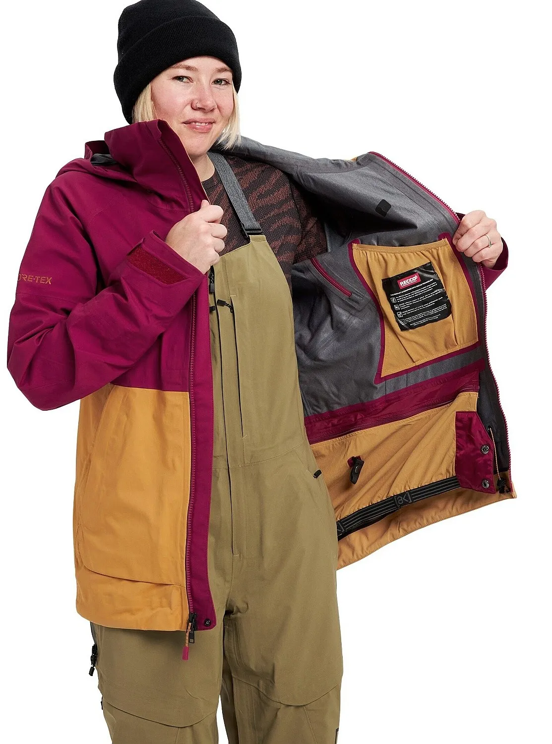 jacket Burton Kimmy AK Gore-Tex 3L Stretch - Spiced Plum/Wood Thrush - women´s