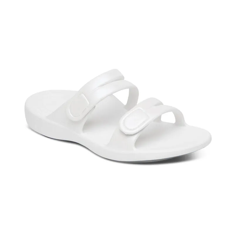 Janey Sport Slides White