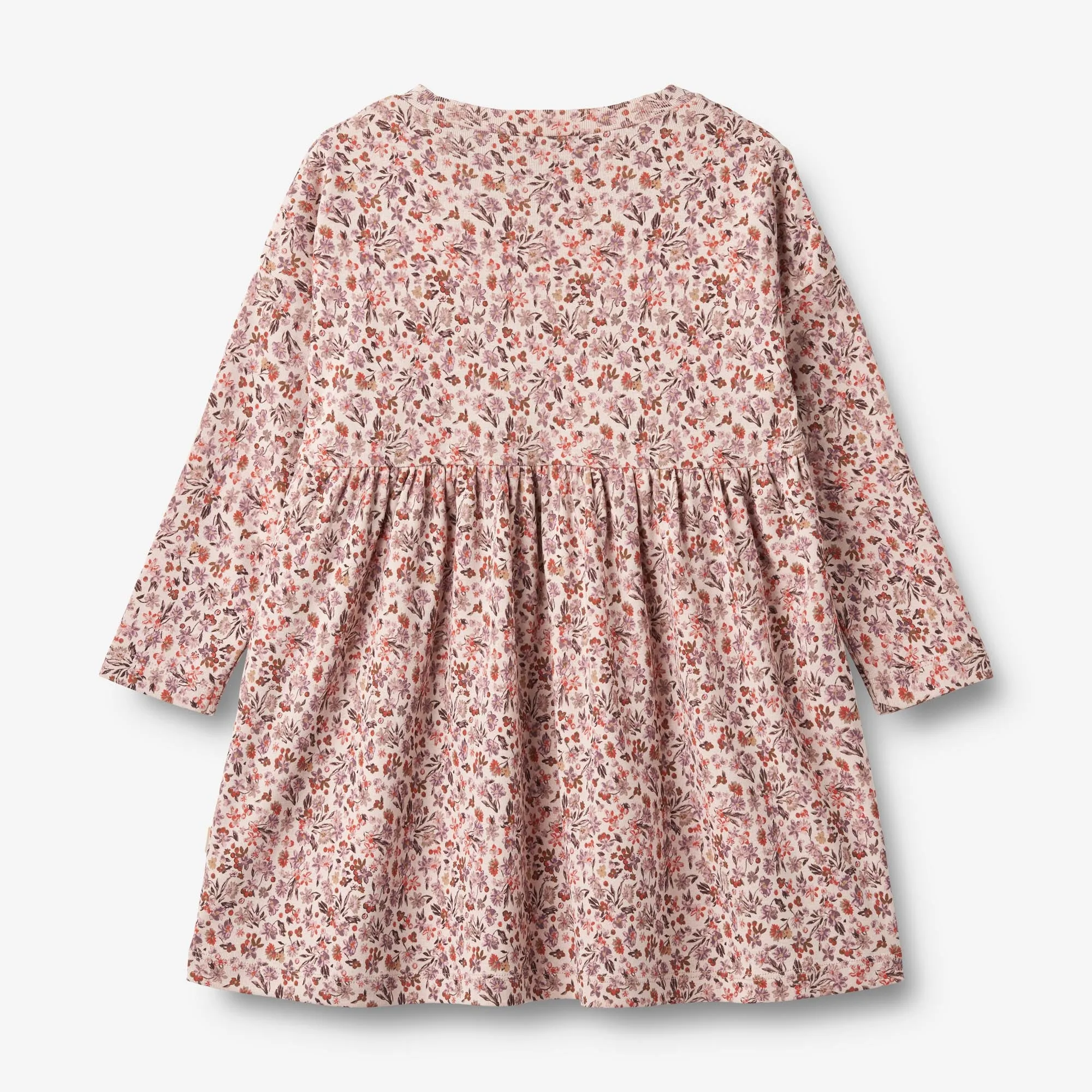 Jersey Dress L/S Emmy - pale rose flowers