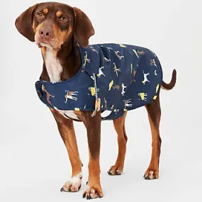 Kaleidoscope Water Resistant Navy Dog Coat by Joules