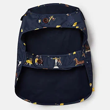 Kaleidoscope Water Resistant Navy Dog Coat by Joules