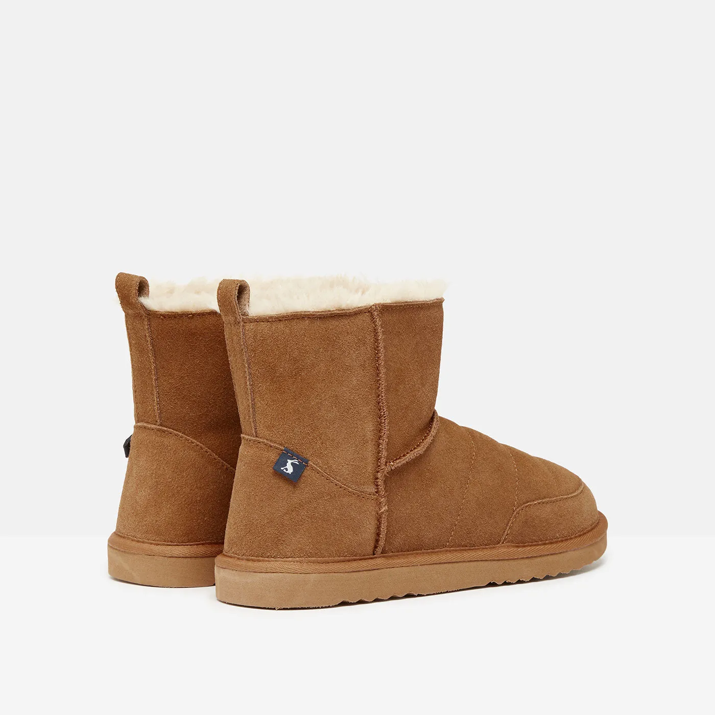 Joules Riley Faux Fur Suede Slipper Boots