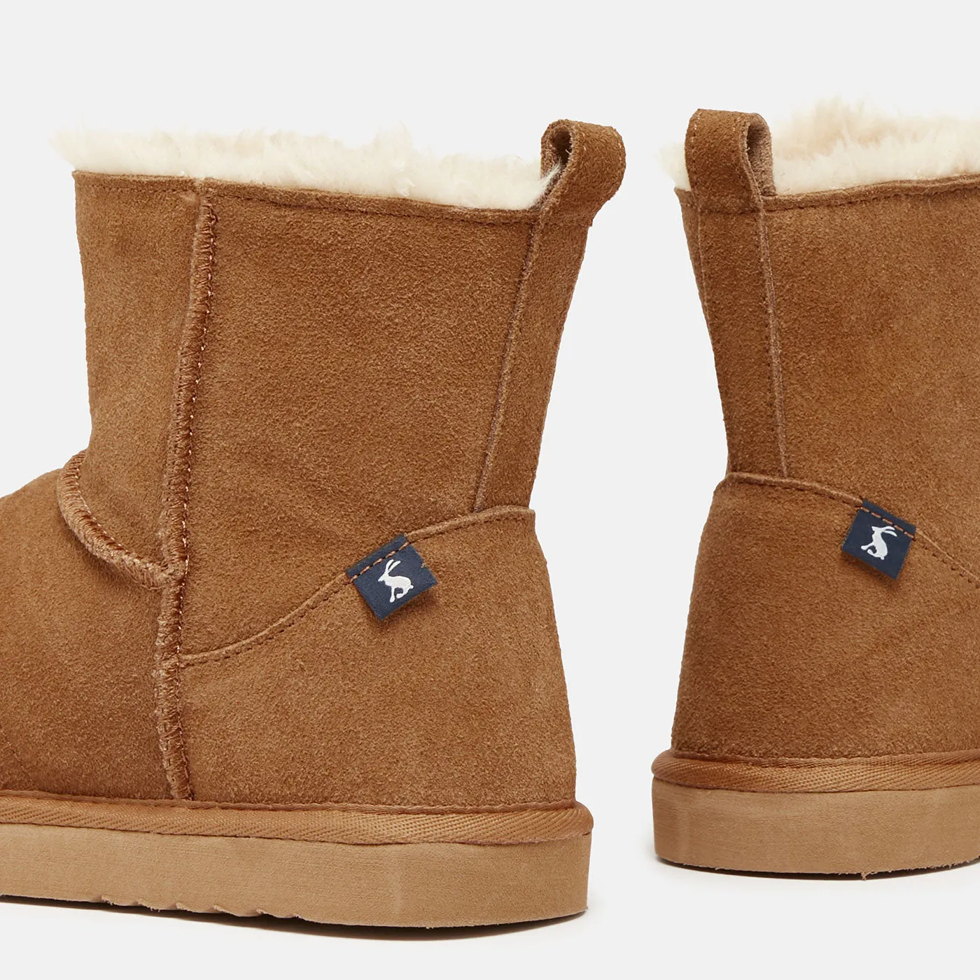 Joules Riley Faux Fur Suede Slipper Boots