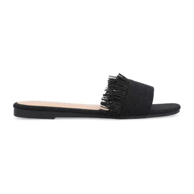 Journee Collection Womens Koreene Flat Sandals