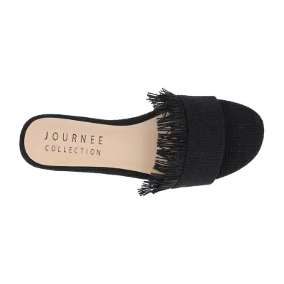 Journee Collection Womens Koreene Flat Sandals