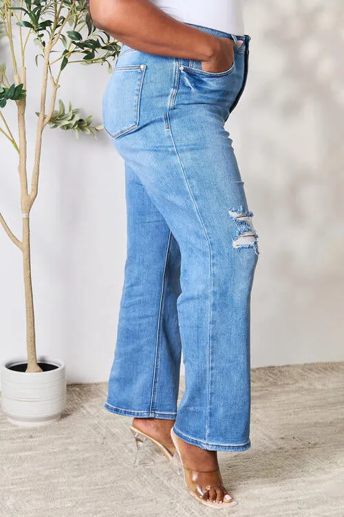 Judy Blue distressed high waist jeans