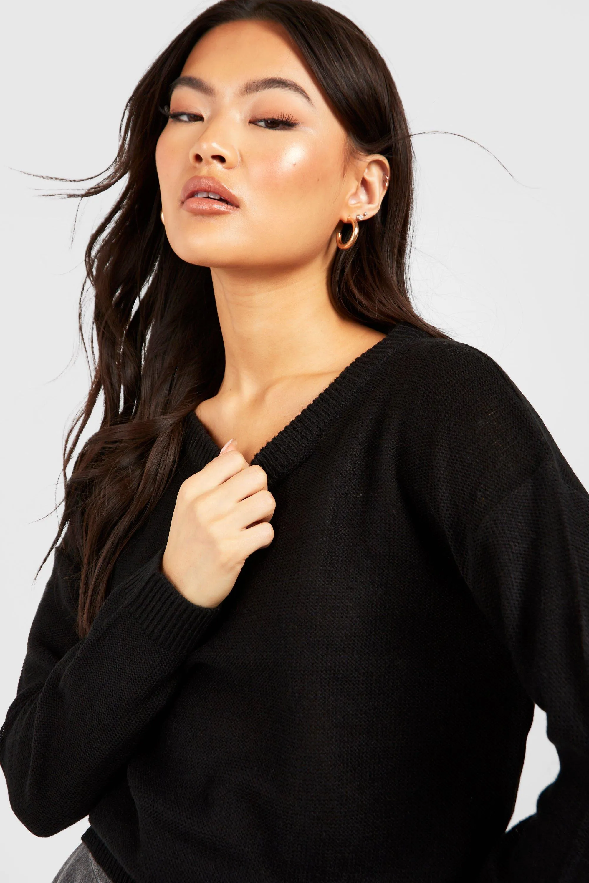 Basic Crew Neck Boxy Jumper | Shop Jumpers & Cardigans at boohoo