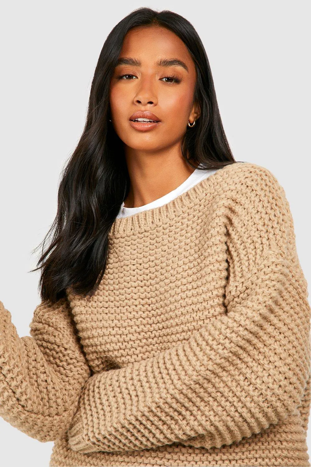 Jumpers & Cardigans | Petite Chunky Jumper | boohoo