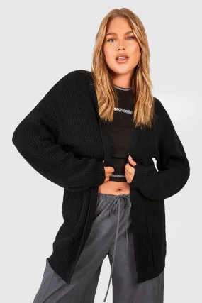 Plus Size Jumpers & Cardigans with Balloon Sleeve Boyfriend Cardigan - Shop now at boohoo