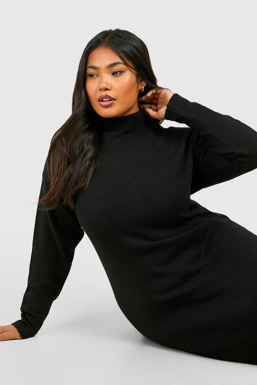 Soft Knit Midaxi Dress with Jumpers & Cardigans - Shop Now at boohoo