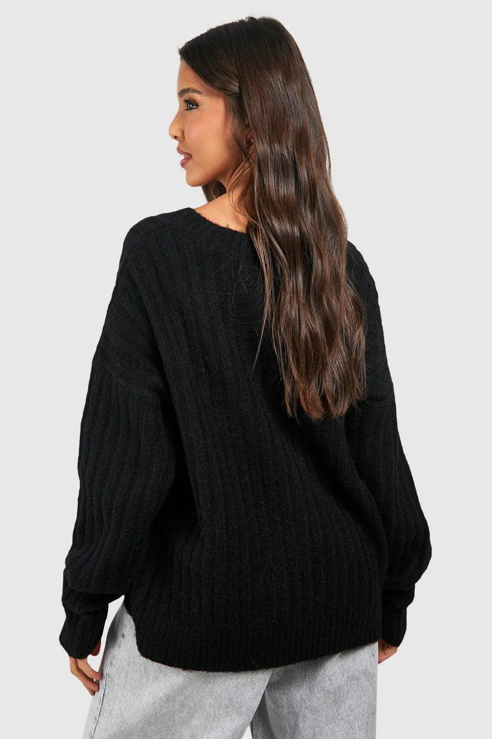 Soft Ribbed Slouchy Jumper | Jumpers & Cardigans | Shop Now - boohoo