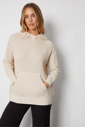 'Jumpers Cardigans Willow Hooded Knit Jumper Threadbare'