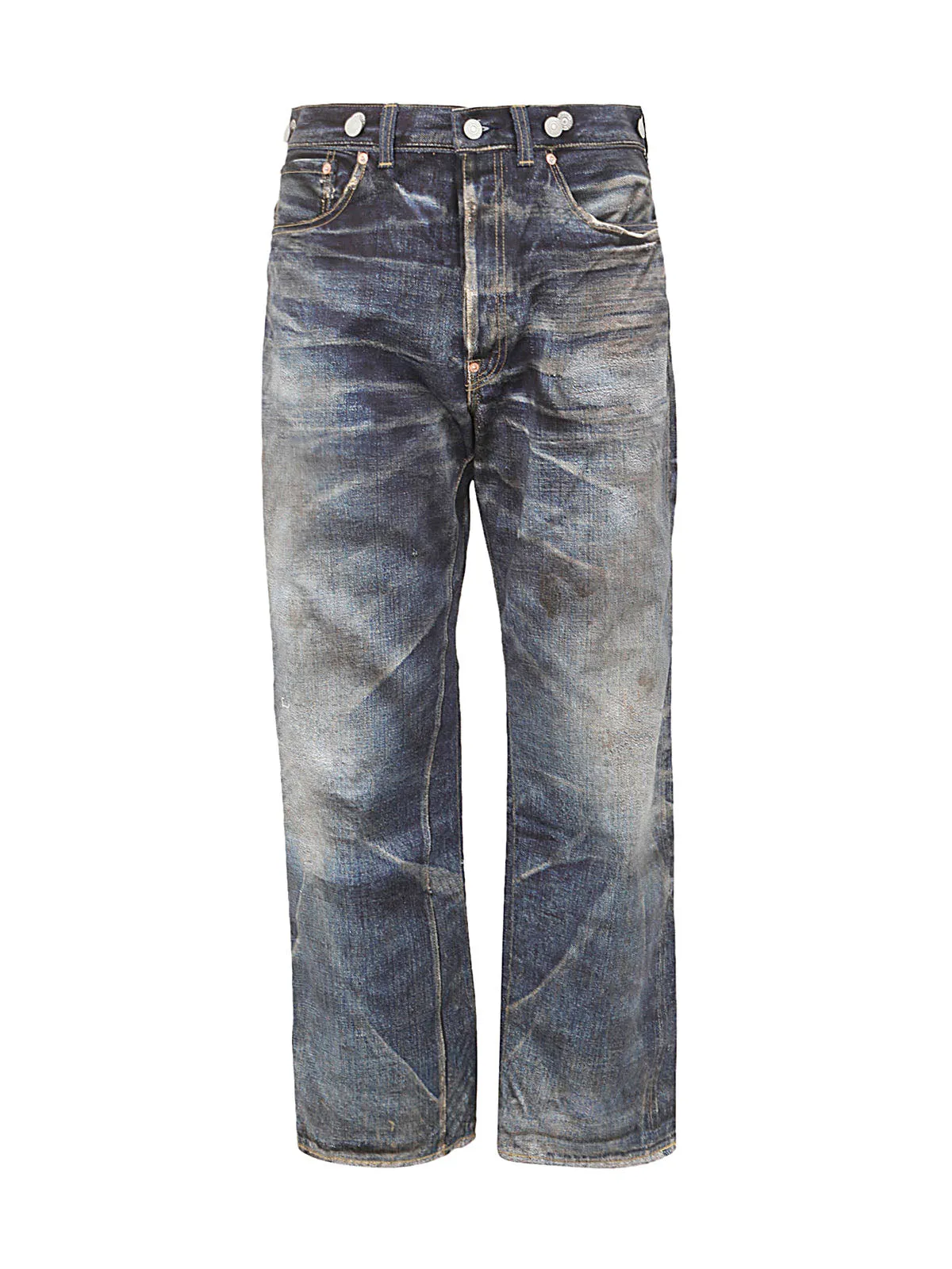 Junya Watanabe Straight-Leg Jeans with Logo Patch