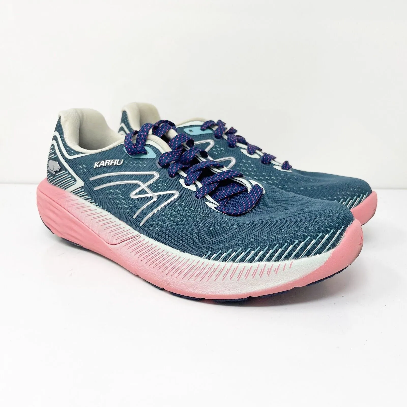 Karhu Womens Ikoni Ortix F202006 Blue Running Shoes Sneakers Size 8