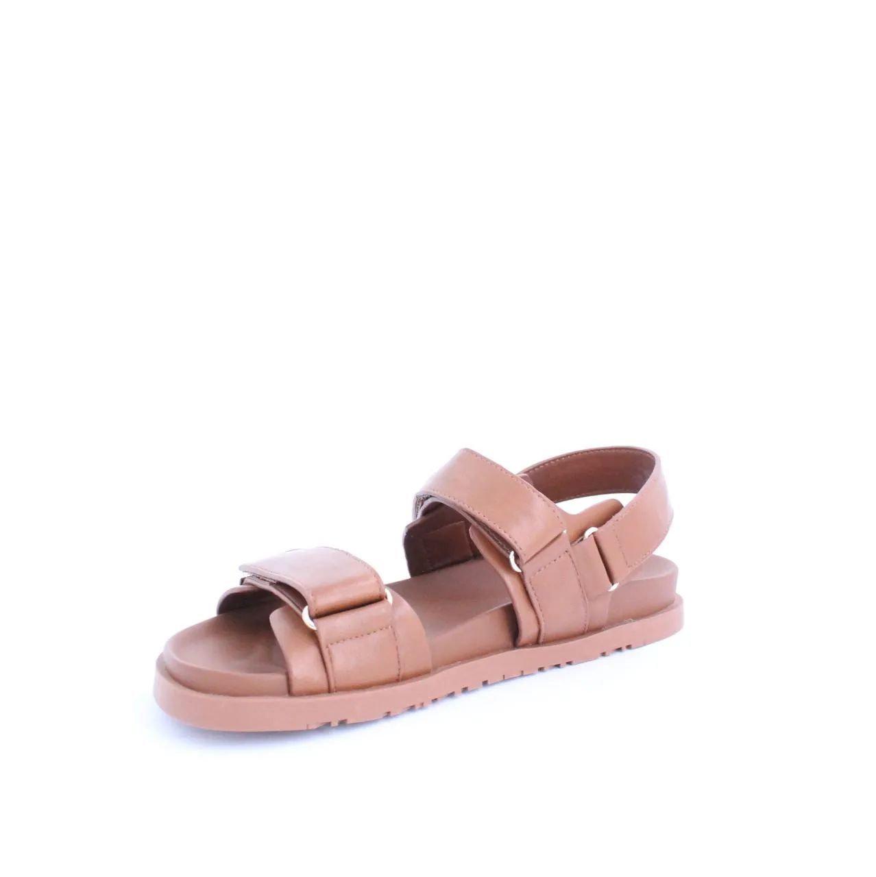 KARLA FLAT SANDAL - TAN