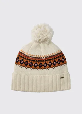 Kilcormac Ladies Knitted Hat - Chalk