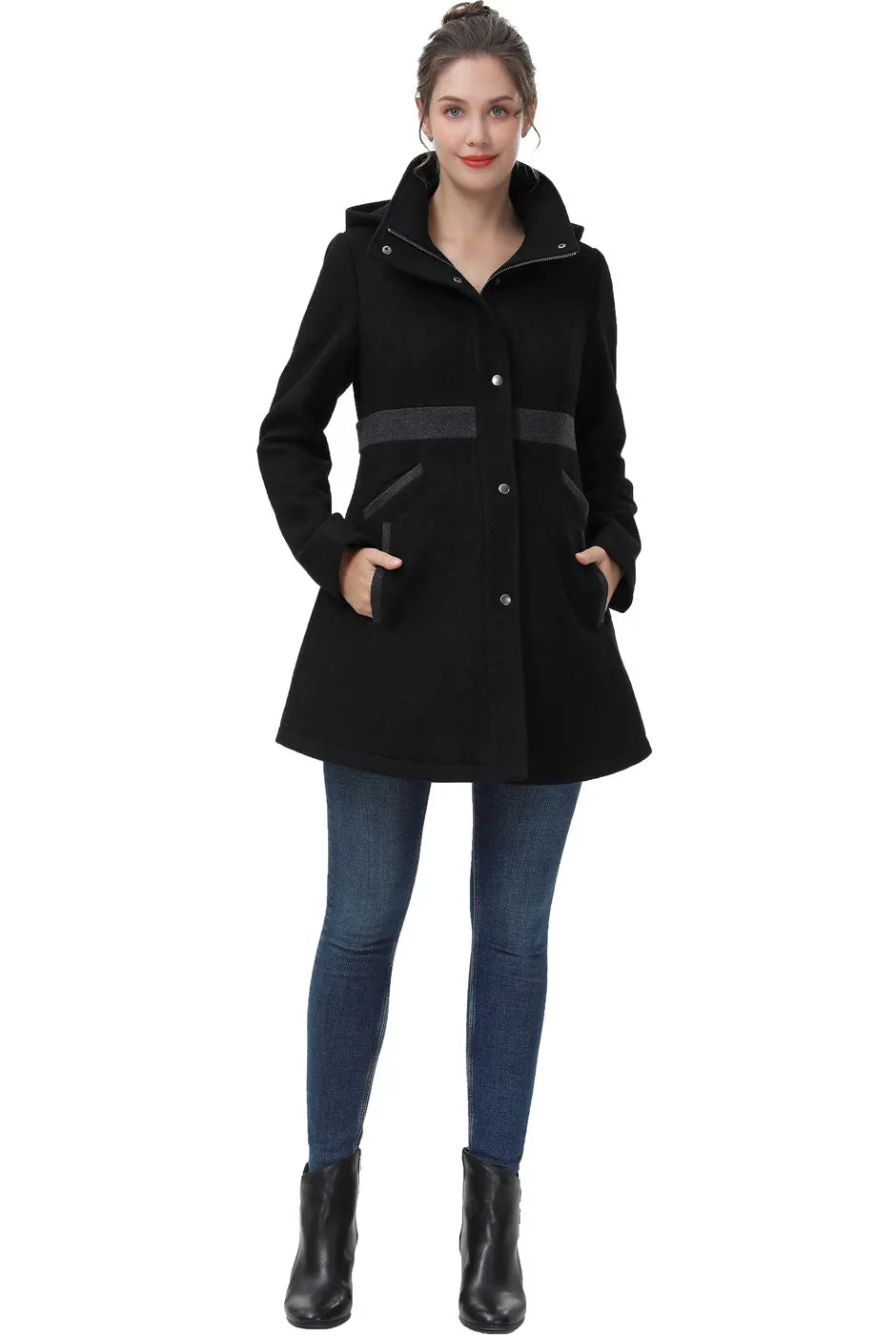 Kimi + Kai Maternity Adeline Wool Coat