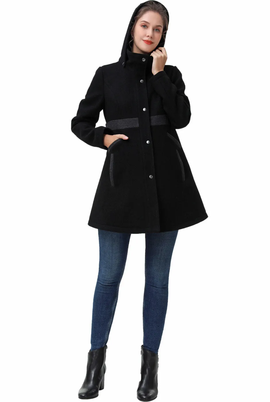 Kimi + Kai Maternity Adeline Wool Coat