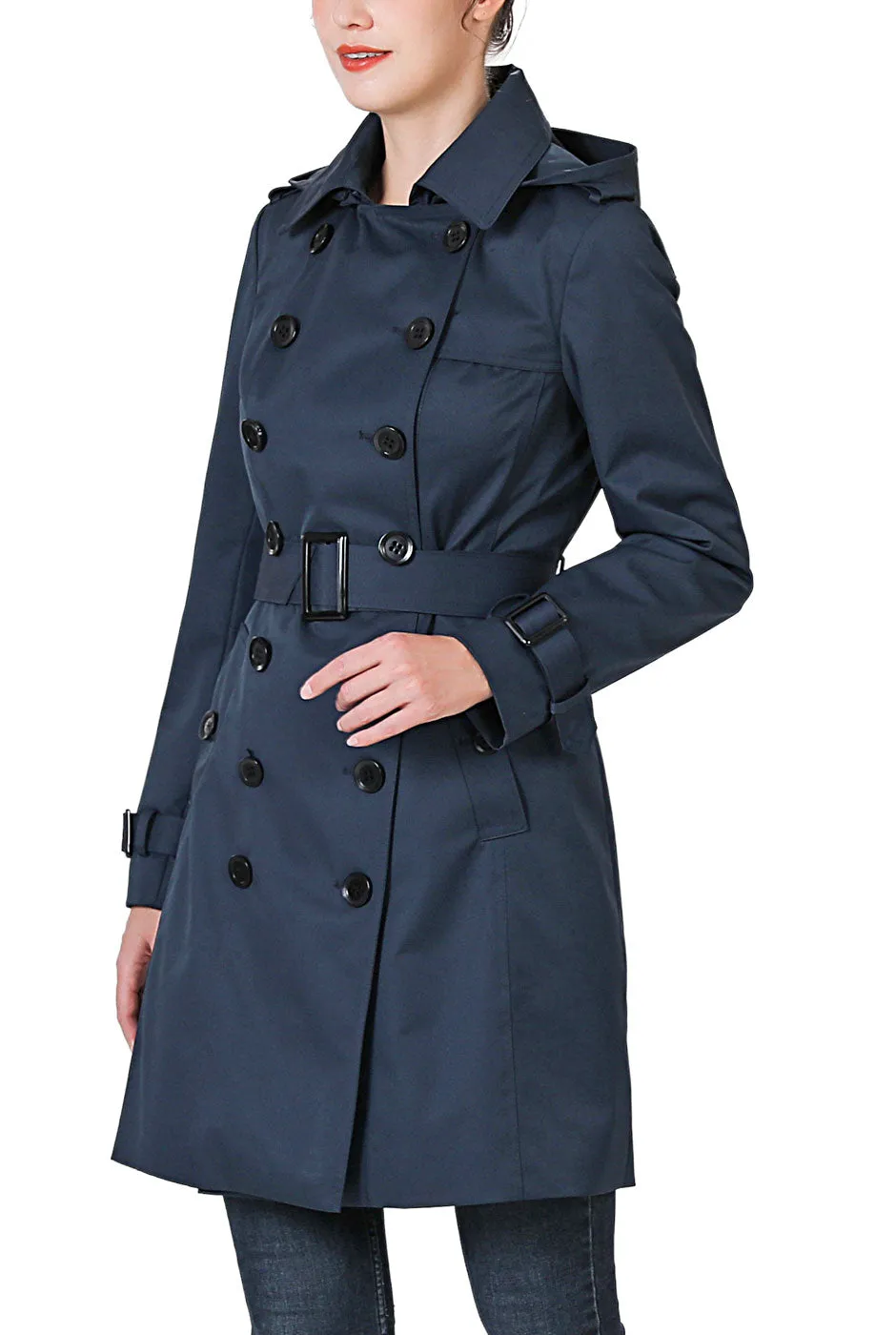 Kimi + Kai Women's Adley Waterproof Hooded Trench Coat