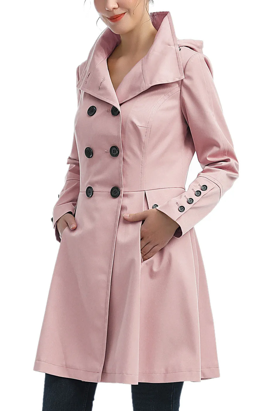 Kimi + Kai Women's Ellie Waterproof Trench Coat