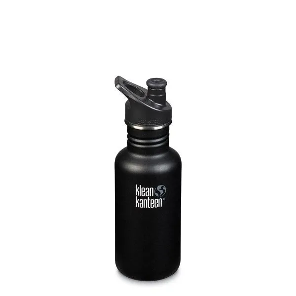 KLEAN KANTEEN Classic Water Bottle with Sport Cap - 18oz (532ml)