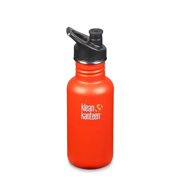 KLEAN KANTEEN Classic Water Bottle with Sport Cap - 18oz (532ml)