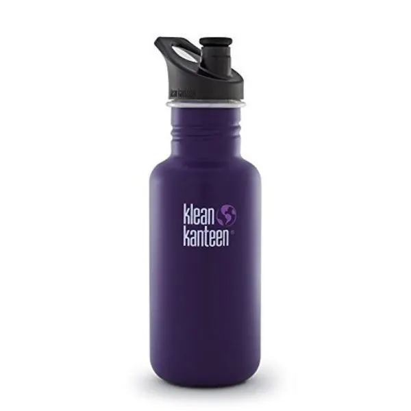 KLEAN KANTEEN Classic Water Bottle with Sport Cap - 18oz (532ml)