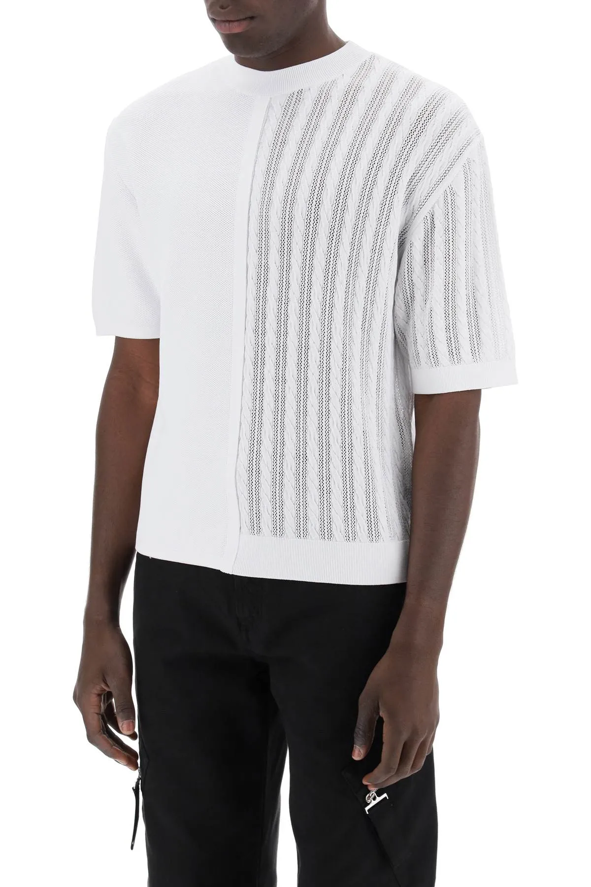 knit top-the high game knit 245KN423 2379 OFF-WHITE