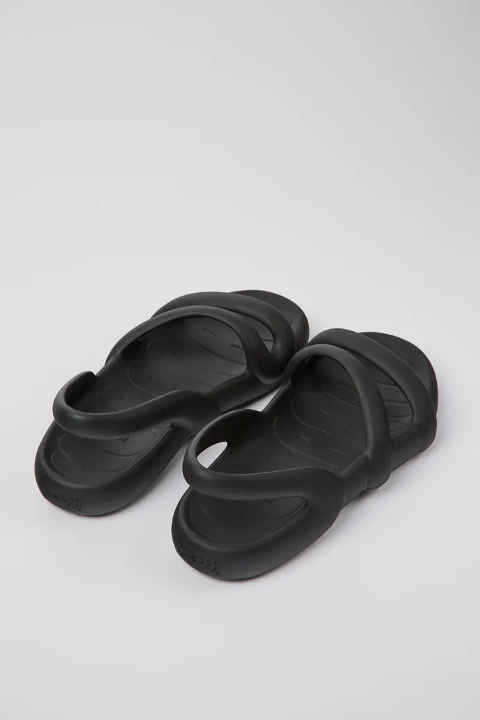 Kobarah Flat Black unisex Sandal