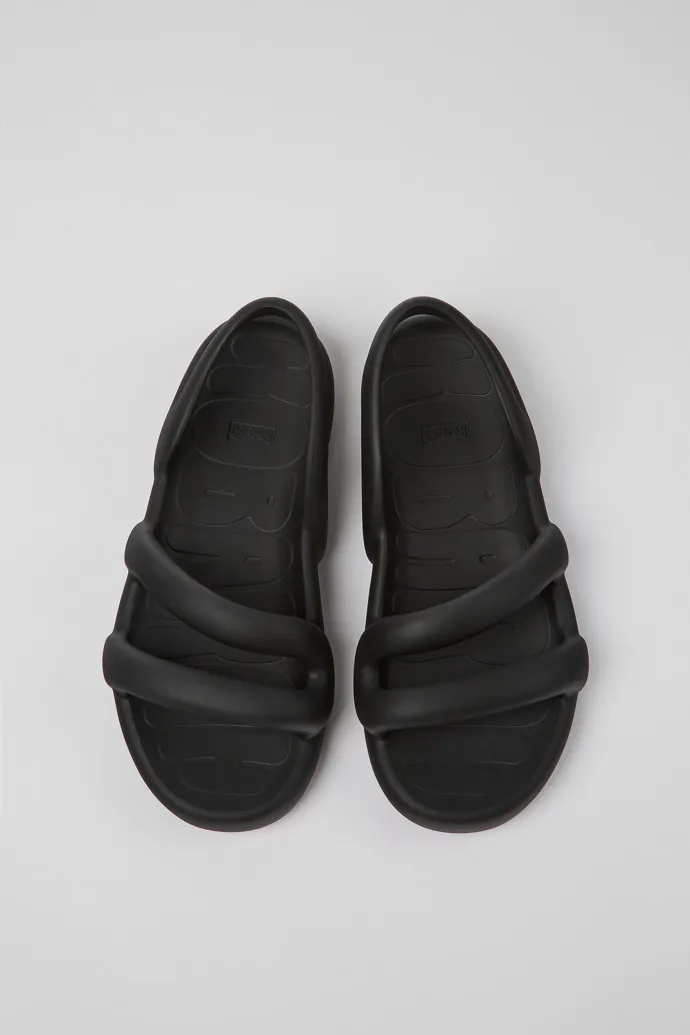 Kobarah Flat Black unisex Sandal