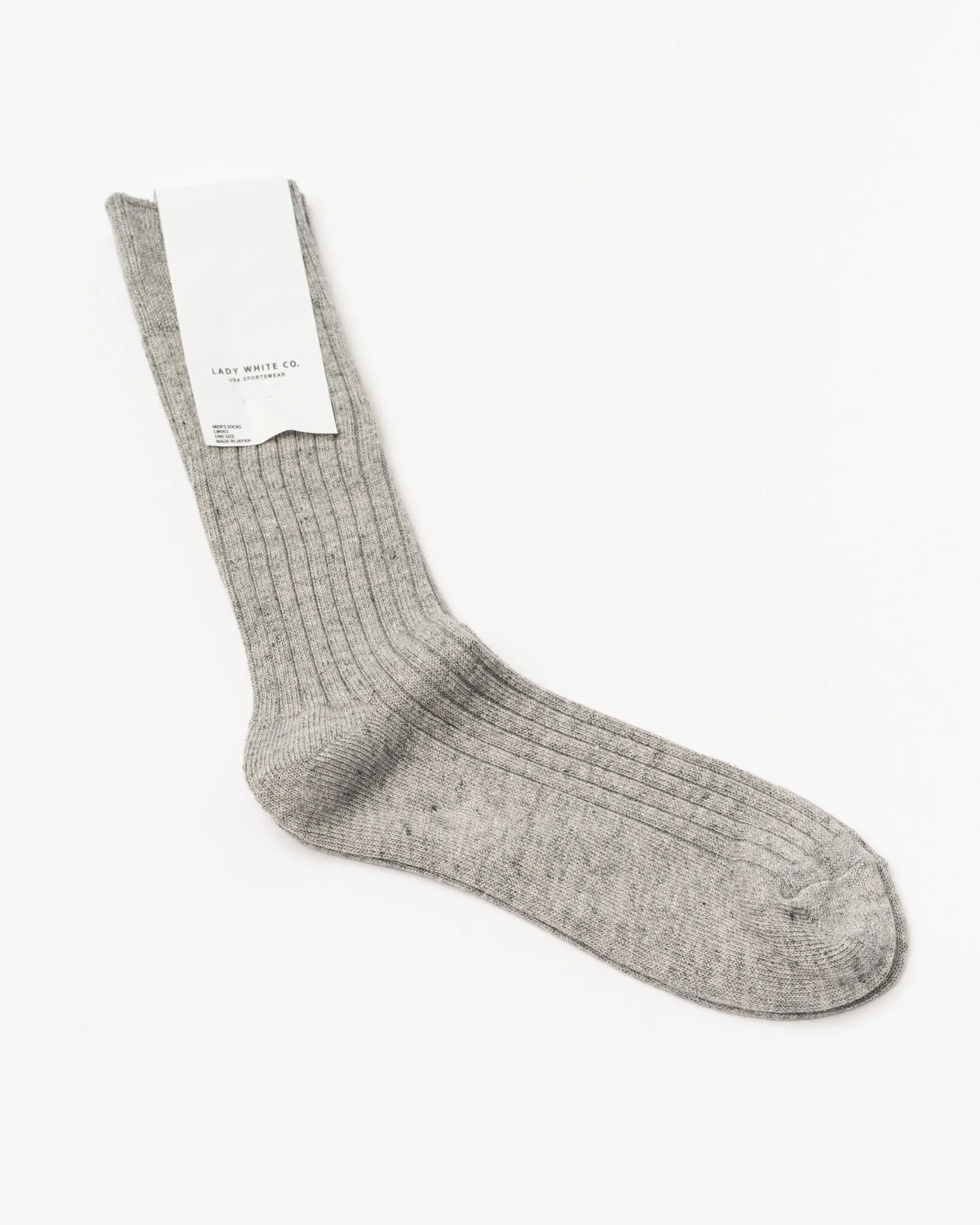 Lady White Co. Grey LW C Sock - This will help optimize search engine results.