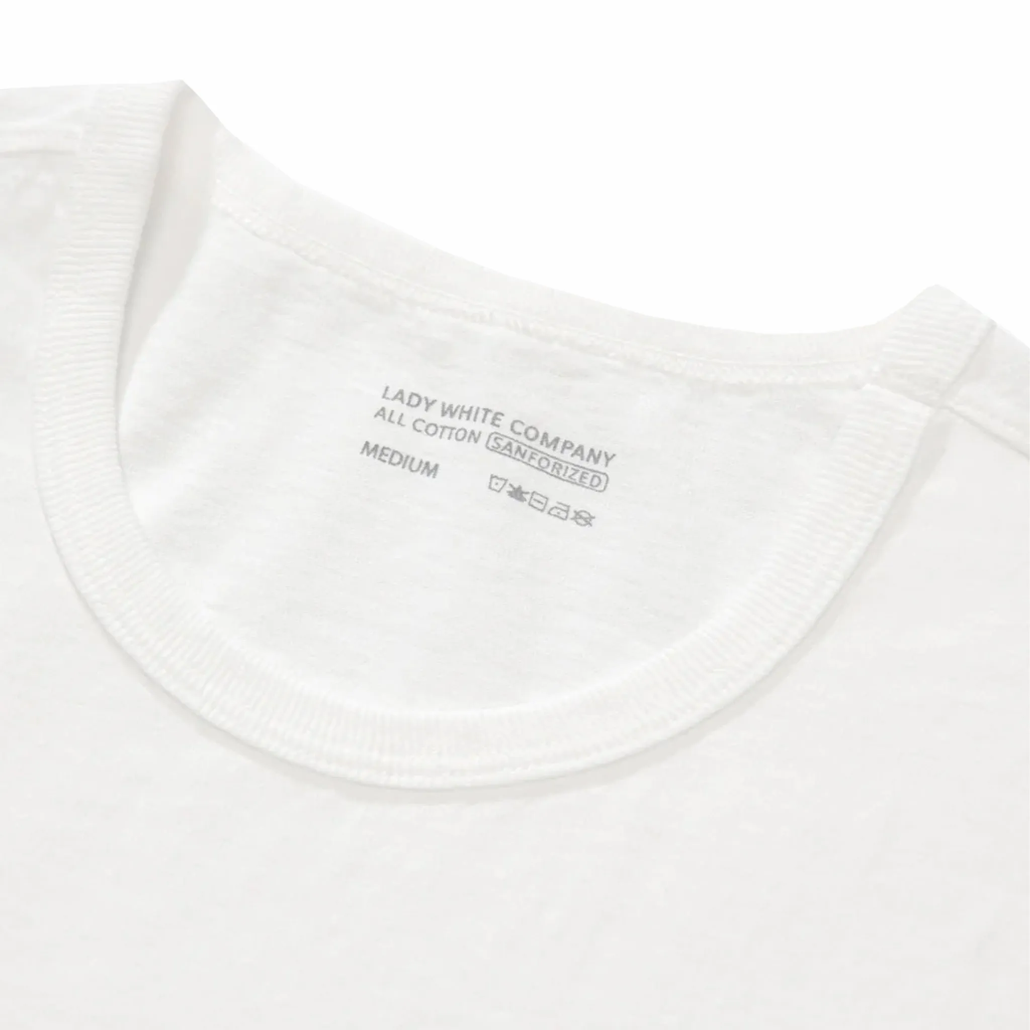 White Tubular T-Shirt 2-Pack by Lady White Co.