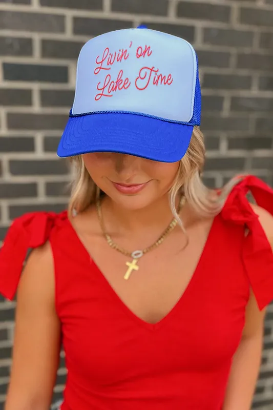 Lake Time Trucker Hat