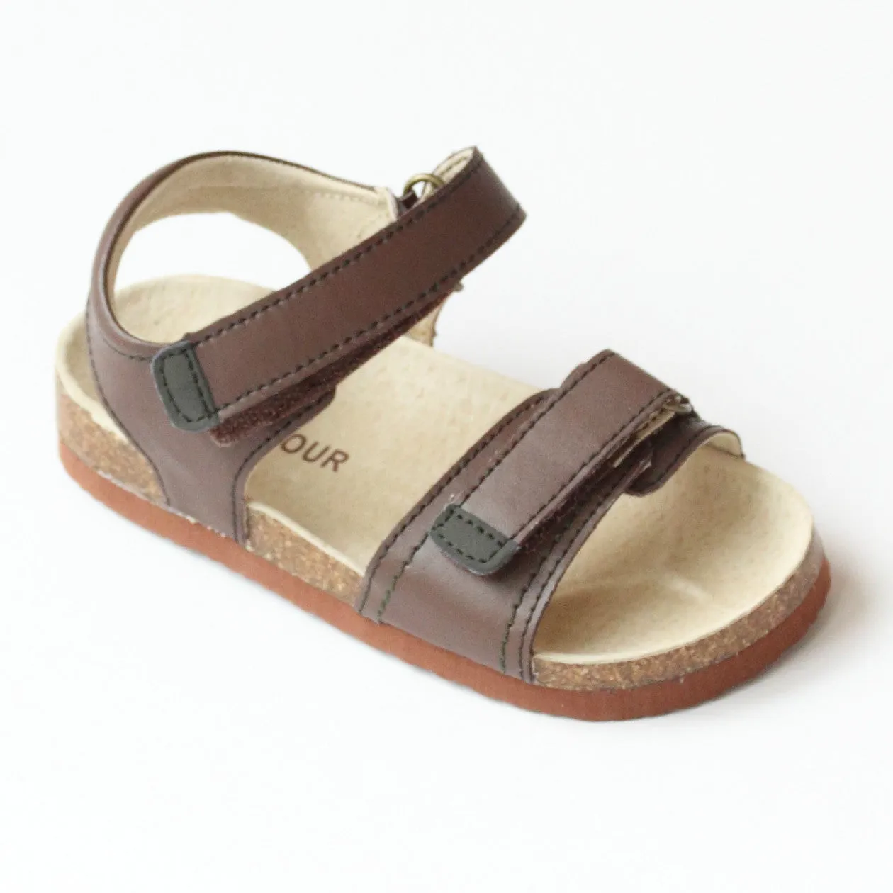 Boys Double Strap Cork Sandals