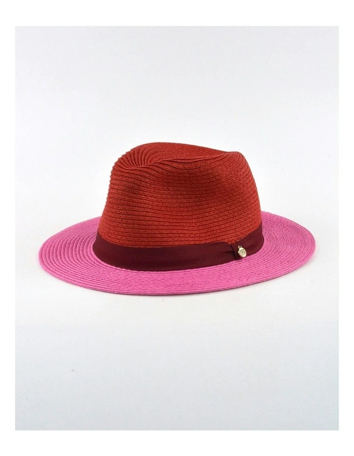 Lana Hat in Red & Pink