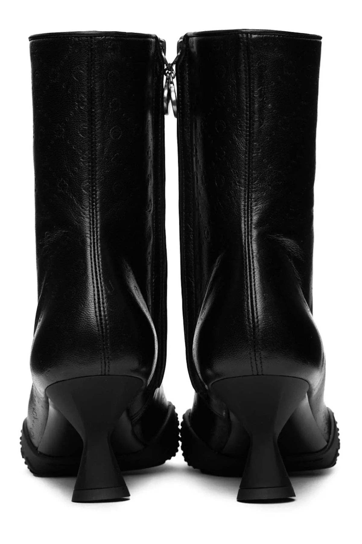 Black Leather Ankle Boots