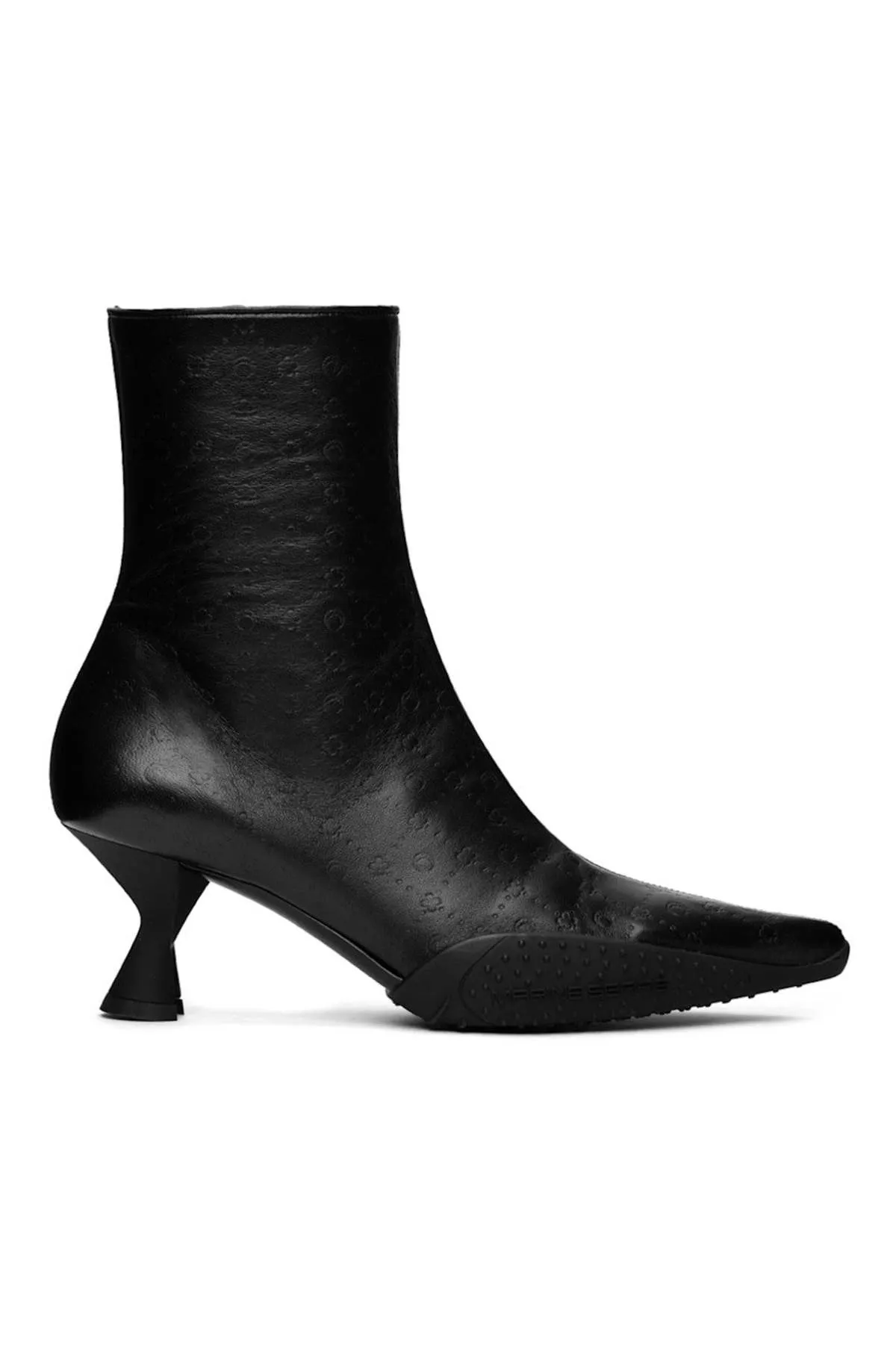 Black Leather Ankle Boots