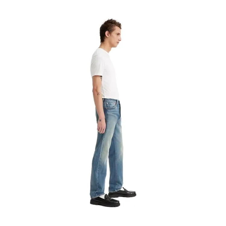 Mens Misty Lake Regular Fit Levi's 501 Jeans