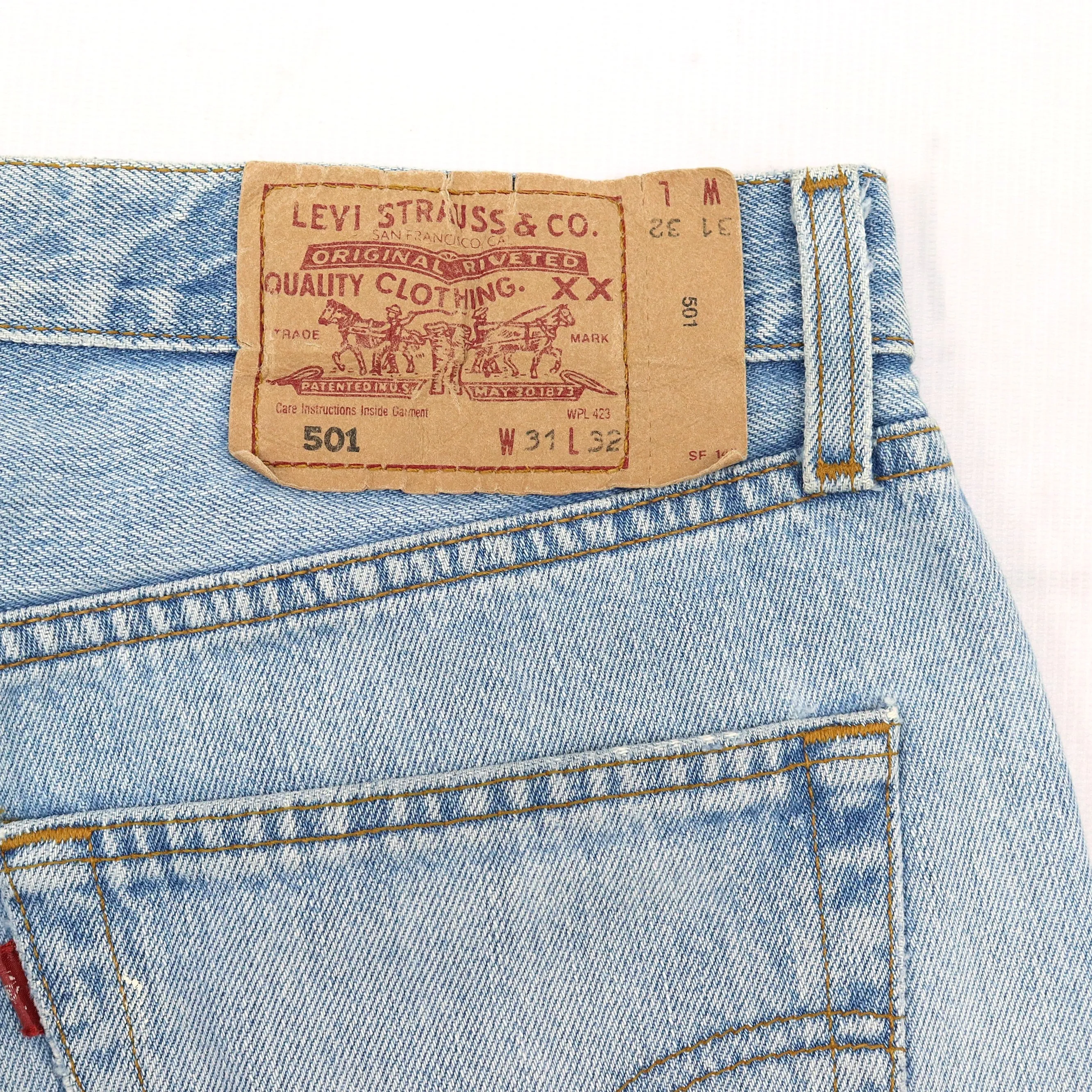 Levi's 501 Light Blue Jeans