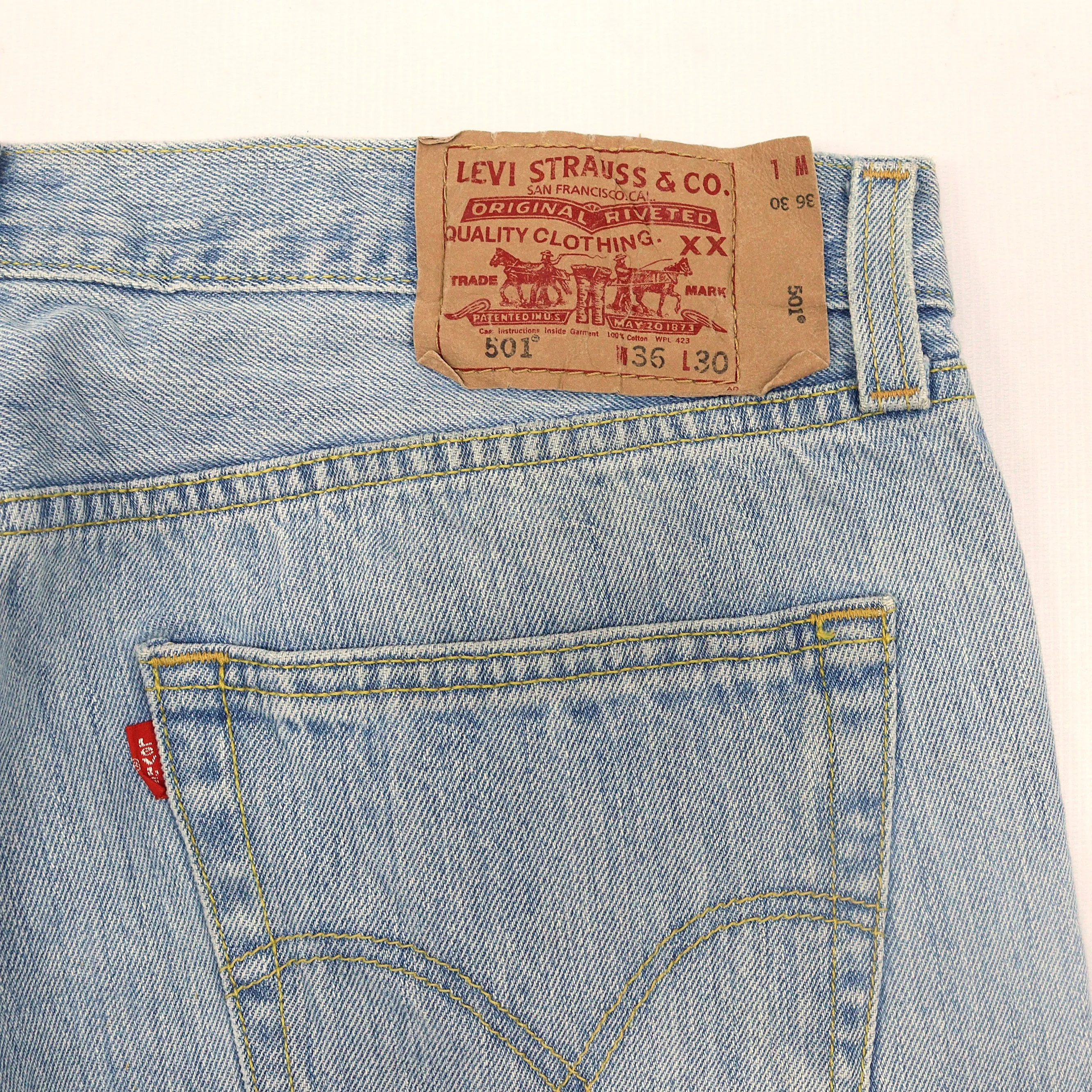 Levi's 501 Straight Leg Blue Jeans