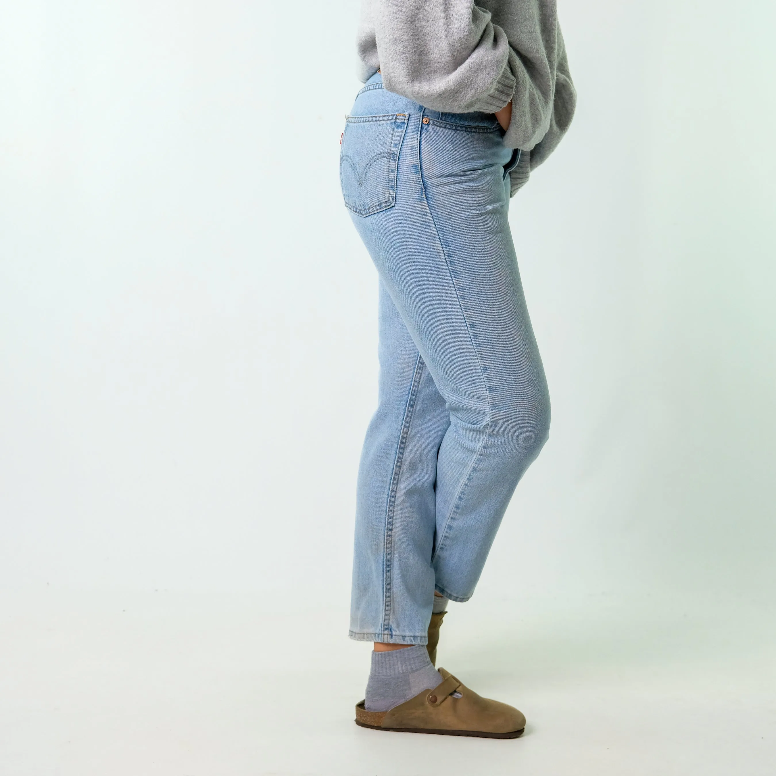 Light Blue 90s Levi's Denim Jeans Baggy Pants (31x30)