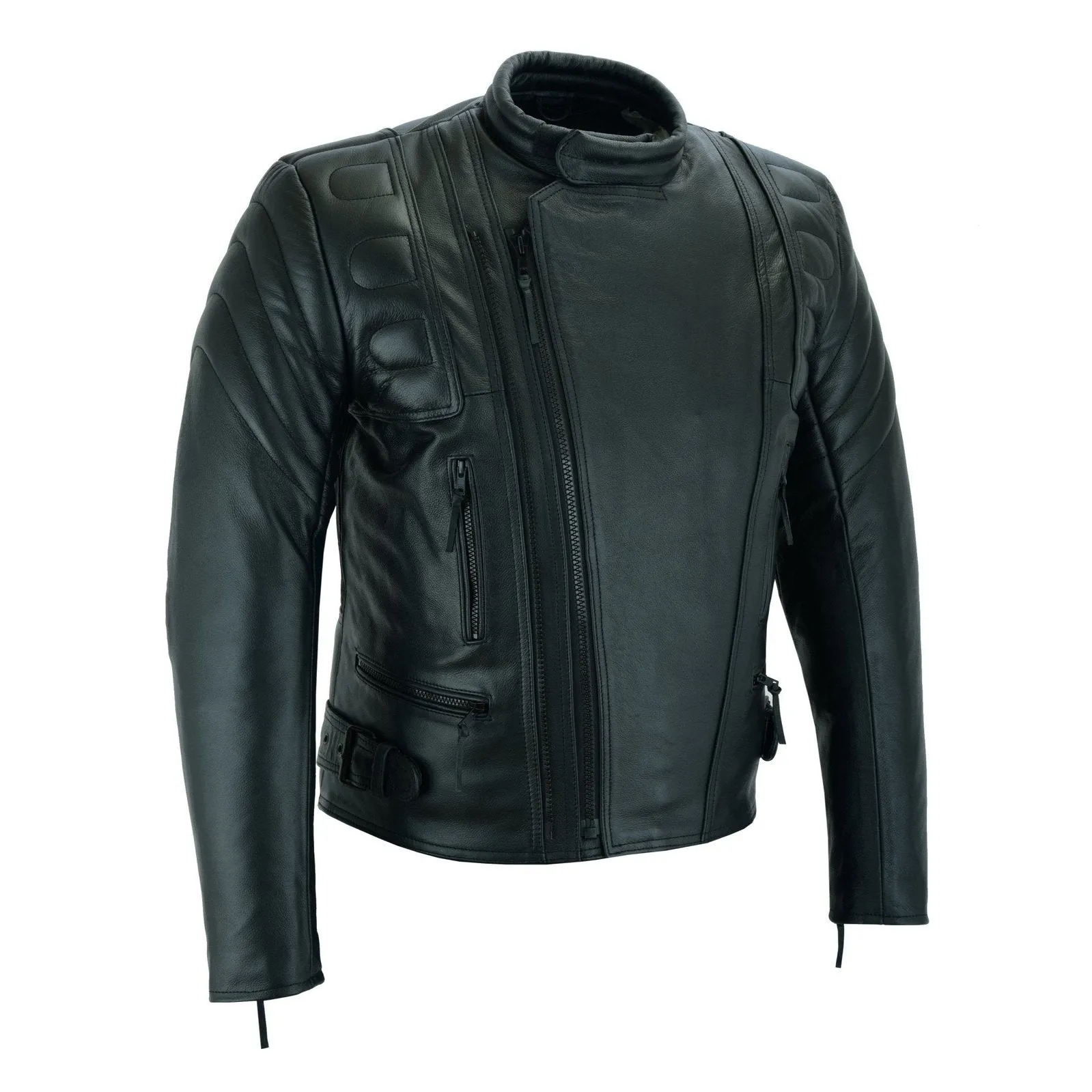 Limo Padded Motorcycle Police Leather Armoured Jacket