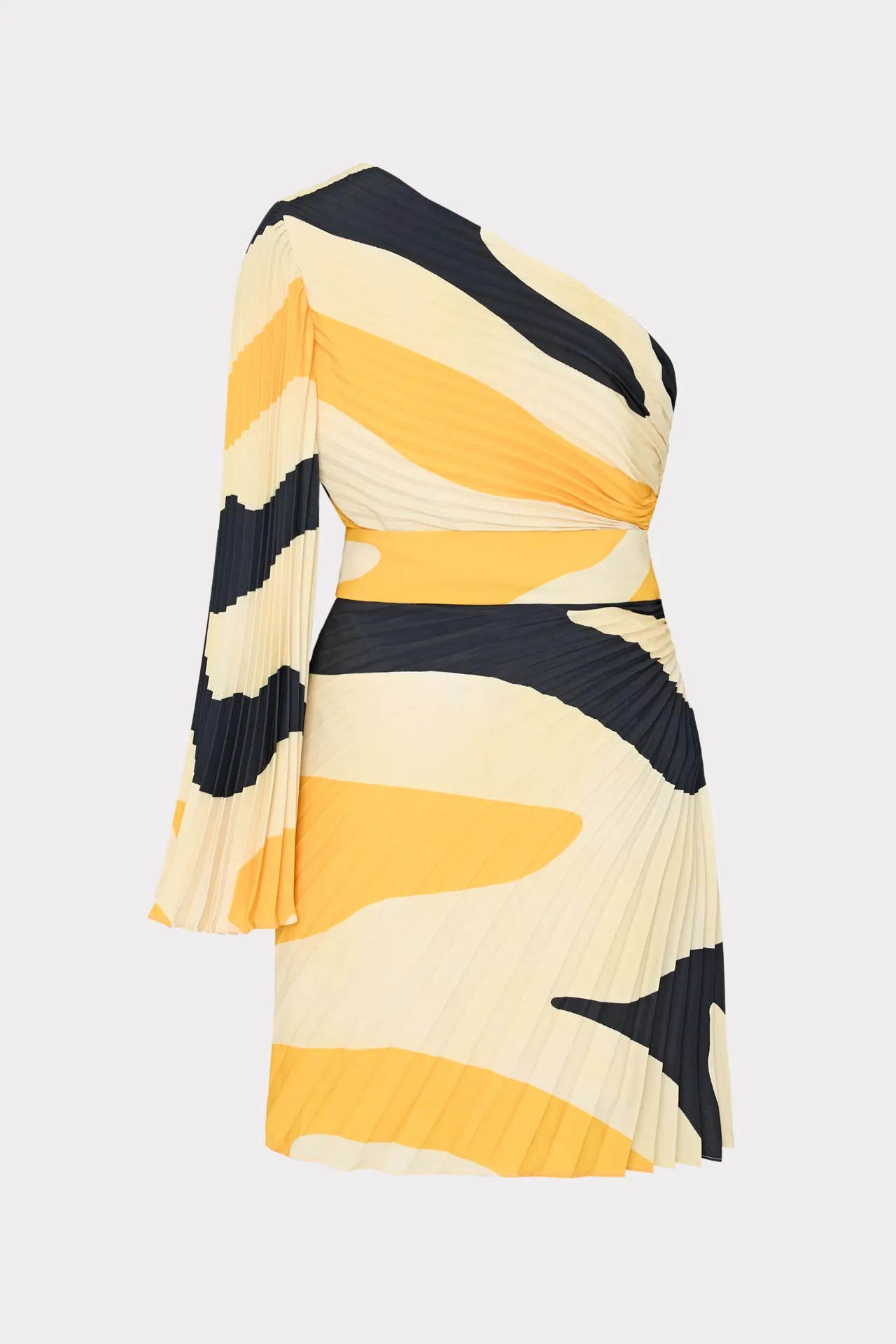 Zebra Pleat Linden Dress