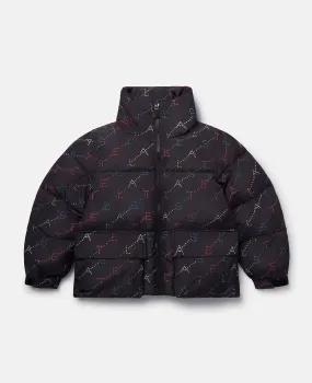 Coat with Signature Logo Pattern