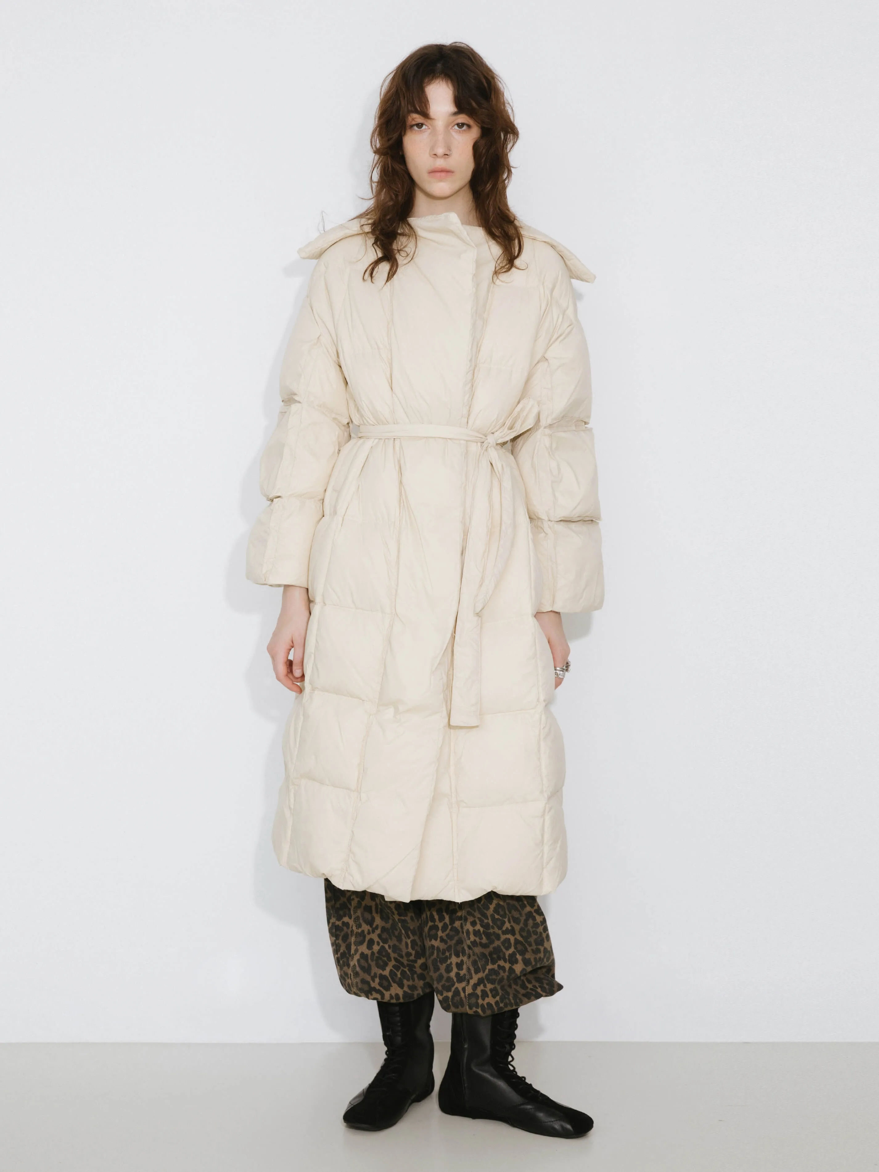 Long Boxy Down Coat