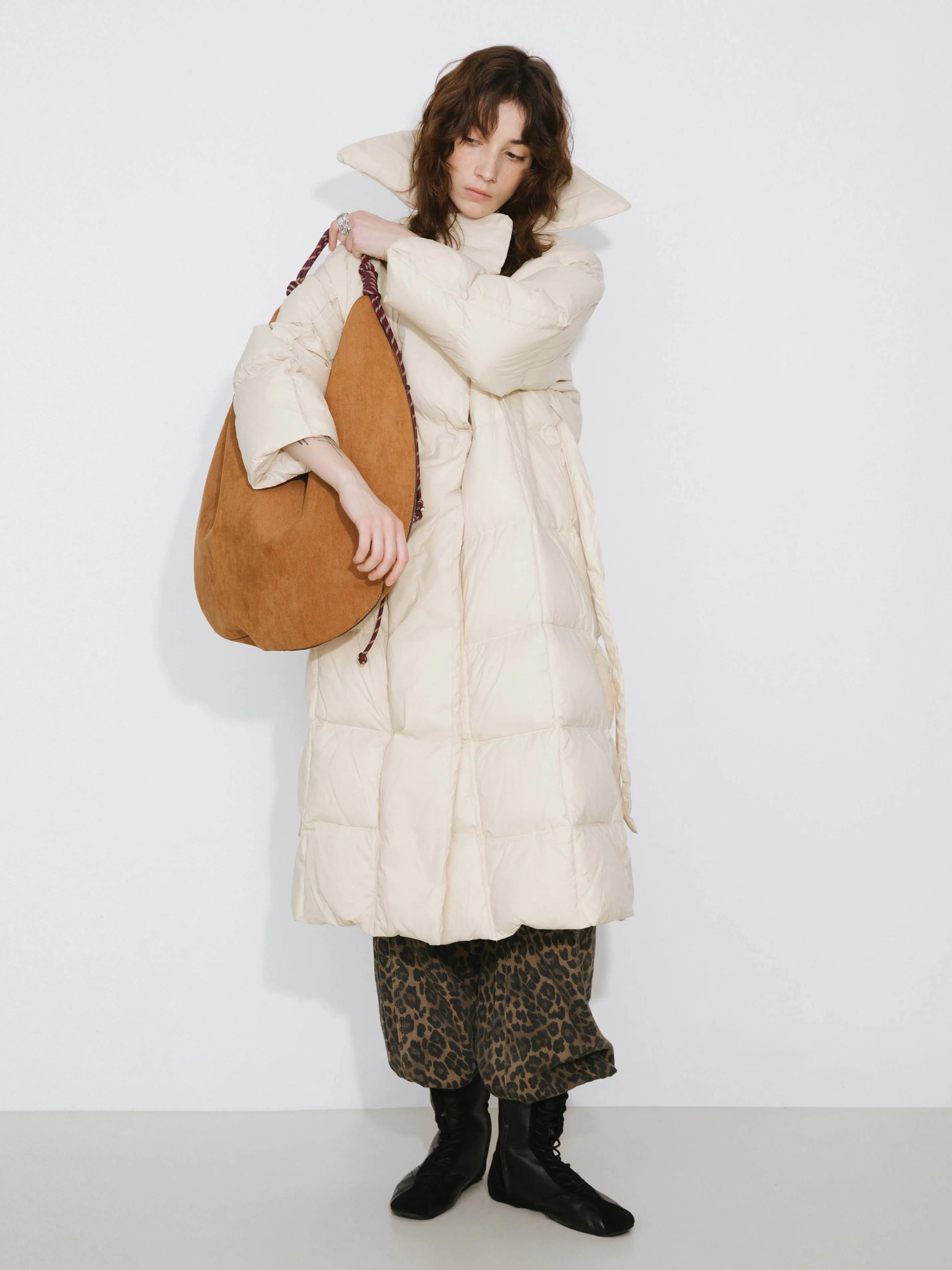 Long Boxy Down Coat